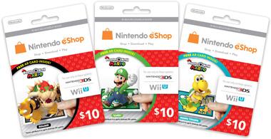 Special Edition Nintendo eShop Gift Cards